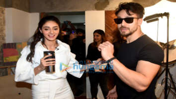 Photos: Tiger Shroff and Ananya Panday at a media event