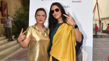 Rani Mukerji and Neha Dhupia snapped on sets of the show No Filter Neha Season 4