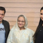 Salman Khan and Katrina Kaif pose for a picture with Bangladesh’s PM, Sheikh Hasina