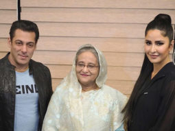 Salman Khan and Katrina Kaif pose for a picture with Bangladesh’s PM, Sheikh Hasina