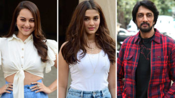 Sonakshi Sinha, Saiee Manjrekar and Kichcha Sudeepa snapped promoting their film Dabangg 3