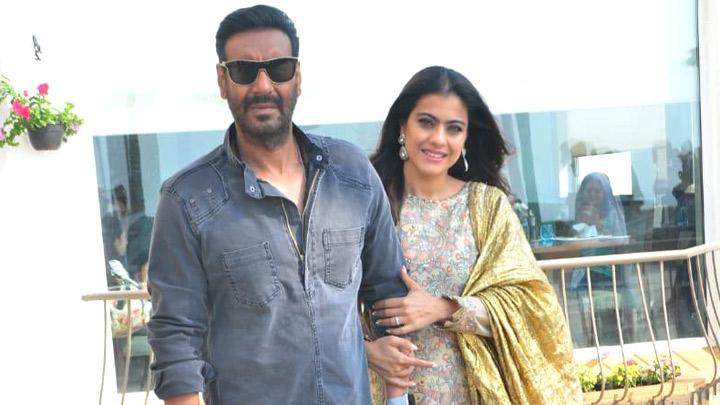 Ajay Devgn and Kajol snapped at Sun-n-Sand promoting the film Tanhaji – The Unsung Warrior