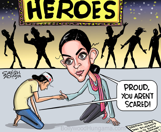 Bollywood Toons Deepika Padukone stands with JNU students