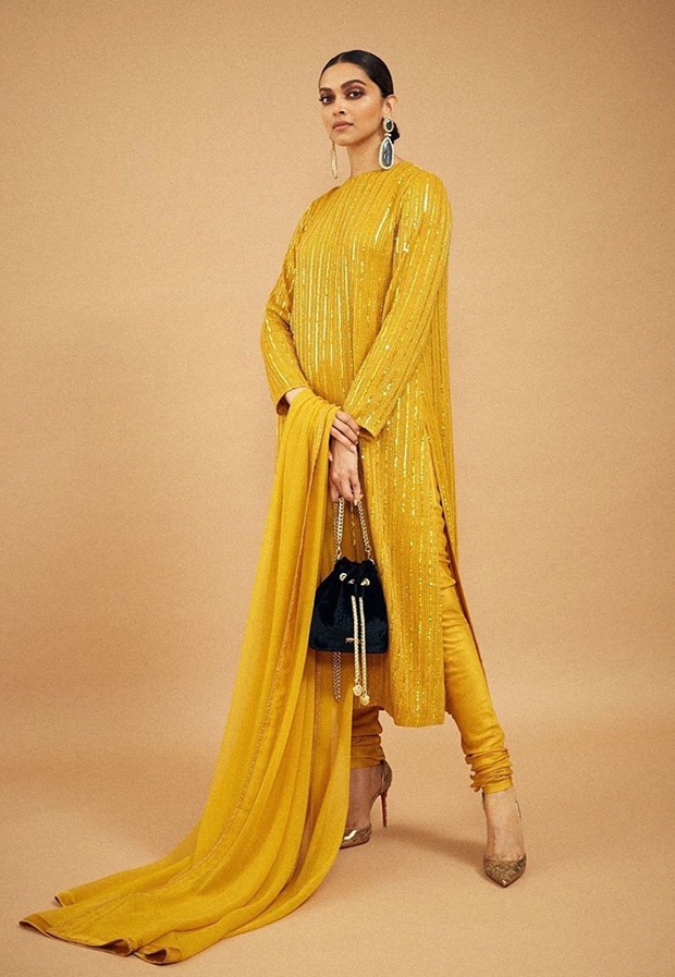 Deepika Padukone is ray of sunshine in yellow Sabyasachi Mukherjee creation Deepika Padukone is ray of sunshine in yellow Sabyasachi Mukherjee creation