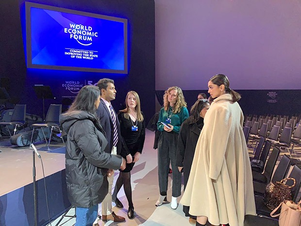 Deepika Padukone spotted at the rehearsals for World Economic Forums Crystal Awards at Davos