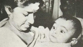 PRICELESS PICTURE: Lata Mangeshkar holding 2 months old infant Rishi Kapoor in her arms