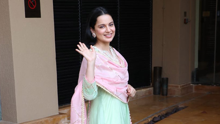 Kangana Ranaut snapped promoting Panga at JW Marriott