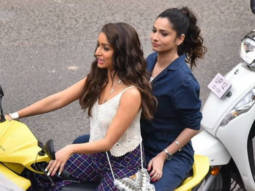 BAAGHI 3 LEAKED PHOTOS! Shraddha Kapoor drives a scooty on sets in Jaipur with Ankita Lokhande and Tiger Shroff
