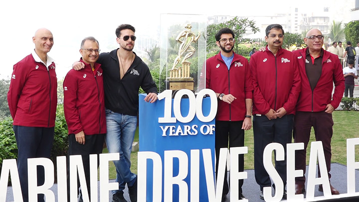 Mumbai Marathon 2020 Celebrating 100 Years of Marine Drive with Tiger Shroff