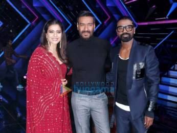 Photos: Ajay Devgn and Kajol promote their film Tanhaji – The Unsung Warrior on the sets of Dance+5
