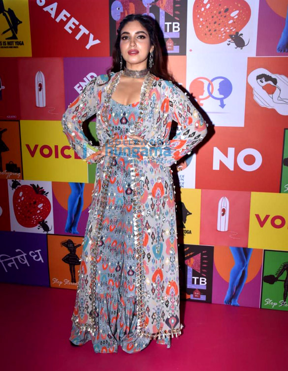 photos bhumi pednekar snapped at the launch of mtv nishedh initiative 1