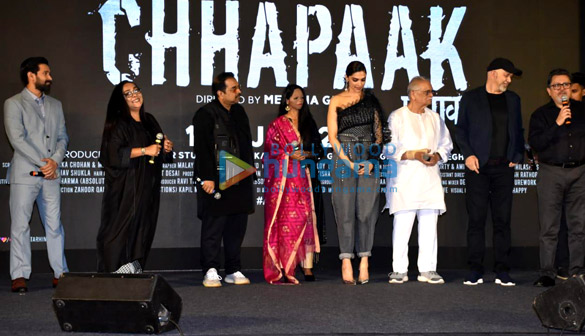 photos deepika padukone vikrant massey meghna gulzar and others grace the song launch of chhapaak from their film chhapaak 1