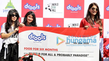 Photos: Pooja Hegde attends the Drools donate food for animals event