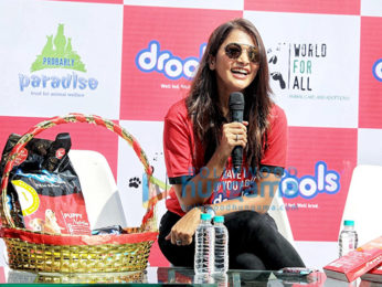 Photos: Pooja Hegde attends the Drools donate food for animals event