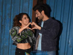 Photos: Sara Ali Khan and Kartik Aaryan snapped promoting their film Love Aaj Kal at Film City