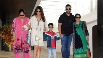 Photos: Shilpa Shetty and family spotted at Hakkasan in Bandra