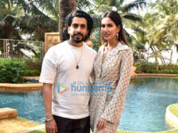 Photos: Sunny Singh Nijjar and Sonnalli Seygall snapped promoting their film Jai Mummy Di