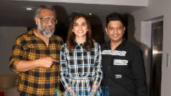 Photos: Taapsee Pannu, Anubhav Sinha and Bhushan Kumar spotted at the trailer preview of Thappad