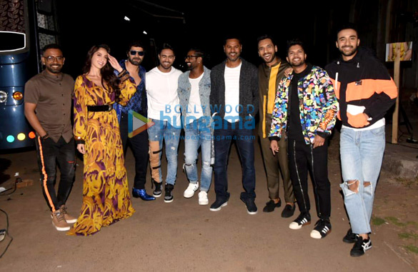 photos varun dhawan nora fatehi remo dsouza and prabhu dheva snapped promoting their film street dancer 3d 1