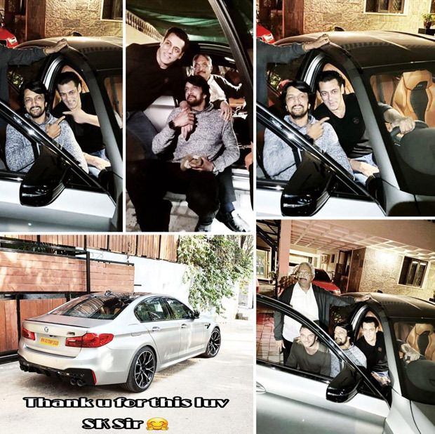 Salman Khan gifts Dabangg 3 villain Kichcha Sudeep a BMW M5 worth Rs. 1.55 crores! Salman Khan gifts Dabangg 3 villain Kichcha Sudeep a BMW M5 worth Rs. 1.55 crores!