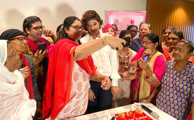 Tahira Kashyap celebrates birthday with breast cancer survivors at Tata Memorial Hospital Tahira Kashyap celebrates birthday with breast cancer survivors at Tata Memorial Hospital