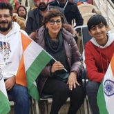 On New Year, Sonali Bendre, Goldie Behl and son Ranveer visit Wagah border