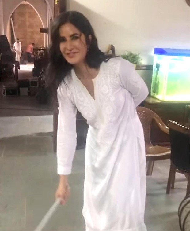 Akshay Kumar shares a video of Katrina Kaif sweeping the floor on the sets of Sooryavanshi
