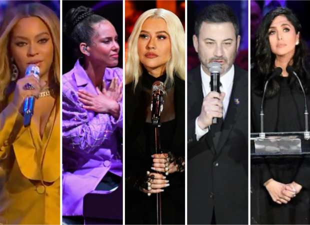 Beyonce, Alicia Keys, Christina Aguilera, Jimmy Kimmel, Vanessa Bryant pay emotional tribute to late Kobe Bryant and his daughter Gianna