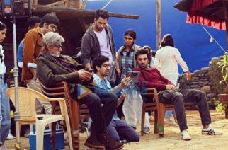 on the sets of the movie Brahmastra