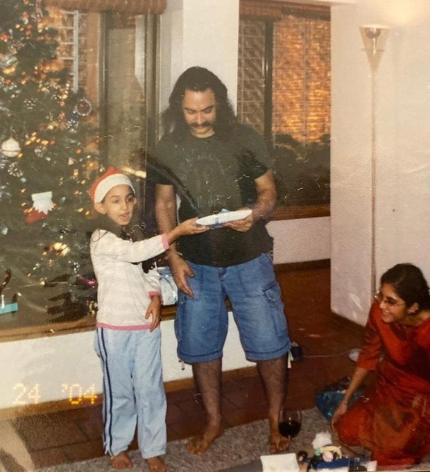 Ira Khan shares her childhood photos with Aamir Khan from their Christmas celebrations Ira Khan shares her childhood photos with Aamir Khan from their Christmas celebrations