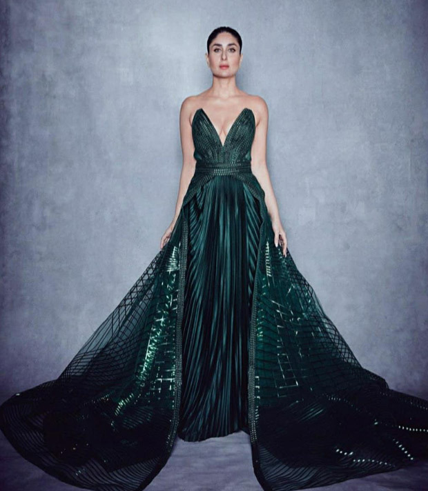 Lakme Fashion Week 2020: Kareena Kapoor Khan stuns in bright green gown with plunging neckline as she closes the finale walking for Amit Aggarwal