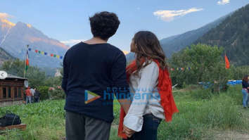 on the sets of the movie Love Aaj Kal