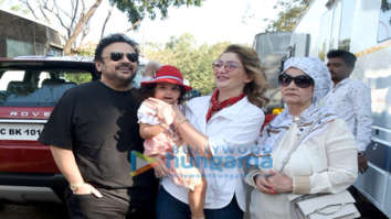 Photos: Adnan Sami and Aahana Kumra spotted at Film City