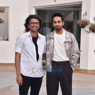 Photos: Ayushmann Khurrana and Hitesh Kewalia snapped promoting their film Shubh Mangal Zyada Saavdhan