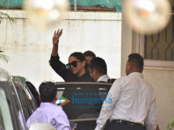Photos: Deepika Padukone, Ajay Devgn and Kabir Khan snapped at a dubbing studio
