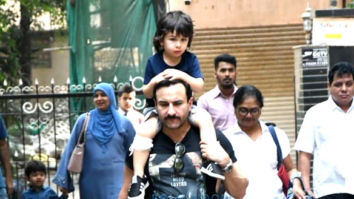 Photos: Saif Ali khan and Taimur Ali Khan spotted in Bandra