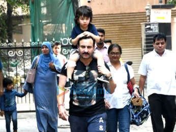 Photos: Saif Ali khan and Taimur Ali Khan spotted in Bandra