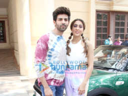 Photos: Sara Ali Khan and Kartik Aaryan snapped at Radio City office in Bandra