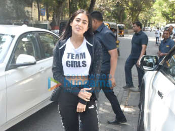 Photos: Sara Ali Khan spotted during an ad shoot in Pali Hill, Bandra
