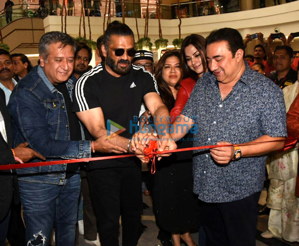 photos suniel shetty snapped at the launch of the rookies jeans 2