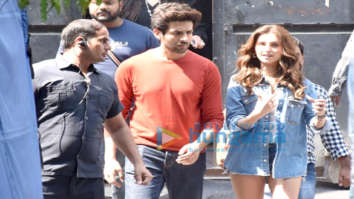 Photos: Kartik Aaryan and Tara Sutaria snapped during a shoot