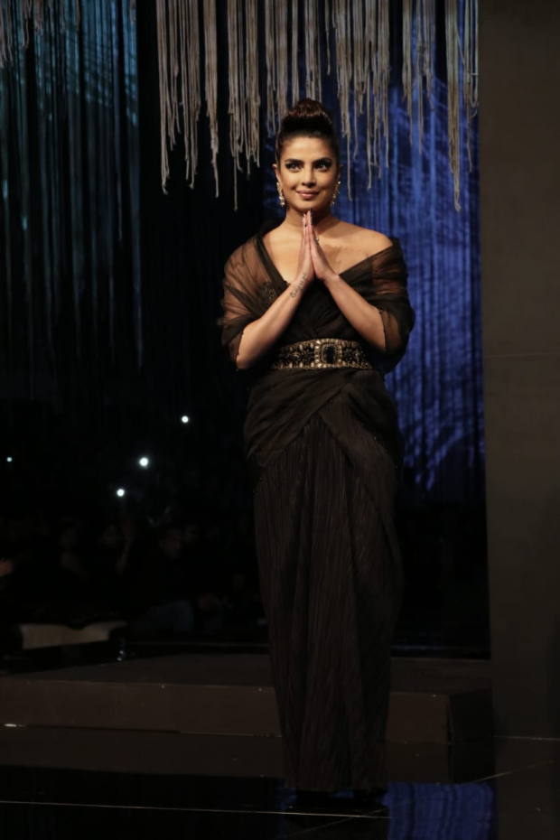 Priyanka Chopra hits the ramp in beautiful black gown, pays tribute to Wendell Rodricks at Blenders Pride Fashion Tour 2020