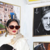 Rekha on posing next to Amitabh Bachchan’s picture – “Yahan danger zone hai”