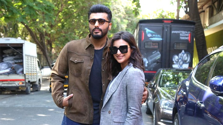 Arjun Kapoor and Parineeti Chopra snapped promoting their film Sandeep Aur Pinky Faraar
