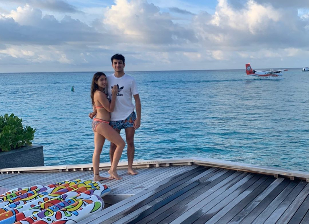 Bikini clad Sara Ali Khan poses with brother Ibrahim Ali Khan 