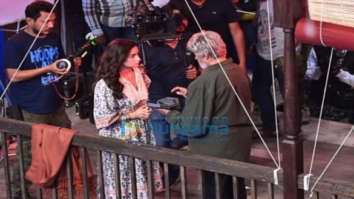 on the sets of the movie Brahmastra