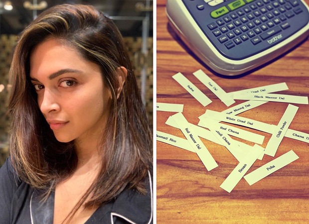Deepika Padukone puts her label-maker to use for productivity in the time of COVID-19