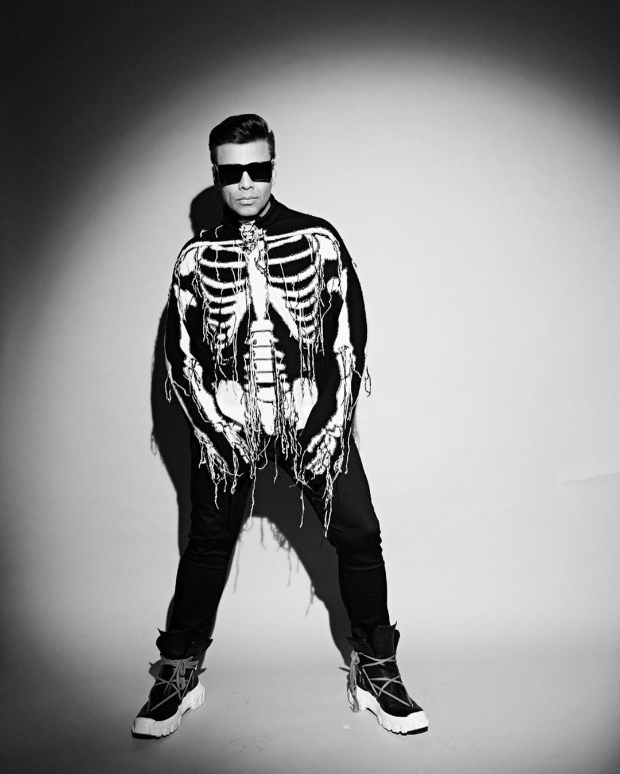 Karan Johar sports skeleton sweater from Loewe that costs over Rs. 96,000