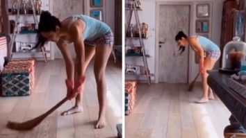 Katrina Kaif picks a broom to clean the house as Isabelle Kaif does commentary, Arjun Kapoor calls her Kaantaben 2.0 again