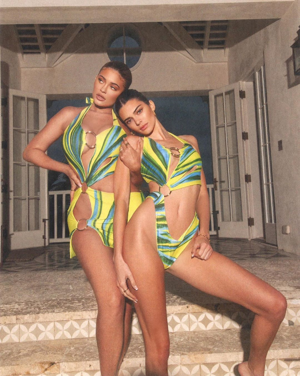 Kendall Jenner and Kylie Jenner set the temperature soaring in steamy matching bikini photos
